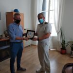 Με τον Κεντρικό Λιμενάρχη Καλαμάτας Αντιπλοίαρχο ΛΣ Γιαννουλάτο Νικόλαο